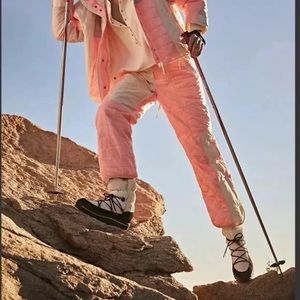 NEW FREE PEOPLE PINK LANDSCAPE VIEW SKI PANTS NEW